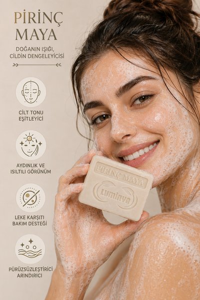 LUMİNYA Rice Soap 100 g |   Skin Cleanser, Brightening Appearance, and Tone Equalizer