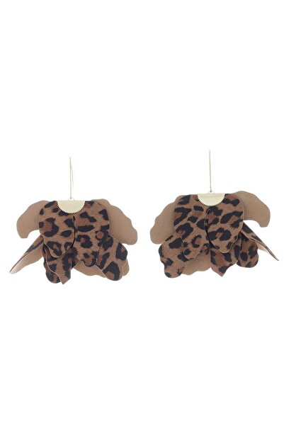 HAIArt Cercei Floare Mare - Leopard