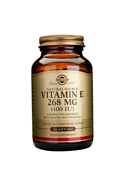 Solgar Βιταμίνη Ε 268 mg 100 Μαλακές Κάψουλες