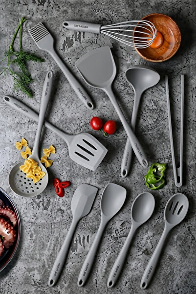 NEOFLAM Silicone Beige 11 Piece Serving Set