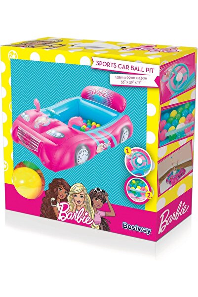 BESTWAY Spor Araba Top Havuzu - Toplu Araba Oyun Seti - Araba Binici Bot - Ca...