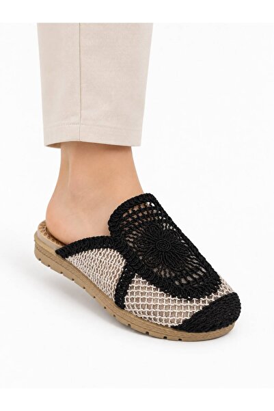 PAPUCUMUN DÜNYASI Women's Straw Knit Daily Travel Slippers Lightweight Comfor...