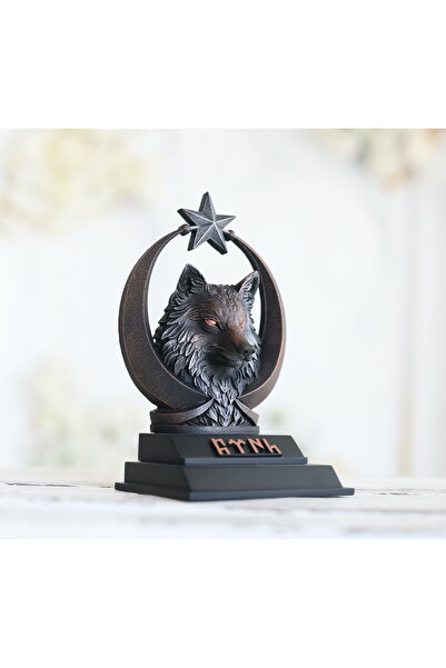 Gift Garden KURT FİGÜRLÜ İSME ÖZEL GÖKTÜRK TEMALI MASAÜSTÜ İSİMLİK DEKORATİF ...