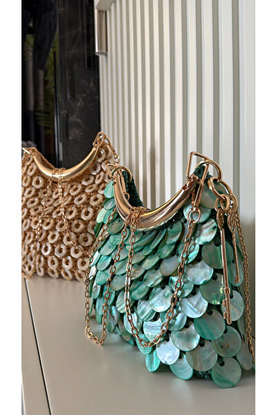 WOMANBAG Handmade Real Stone Shoulder Bag 25X30Cm