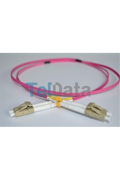 TELDATA Tld-Lclcom41 Lc-Upc-Lc-Upc mm Dx Om4 1 Metre Fiber Optic Patchcord