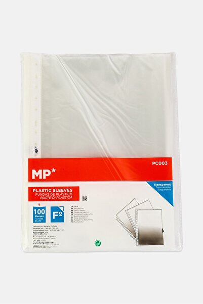 Main Paper 100 Clear Plastic Sleeves