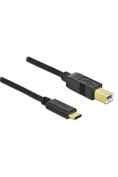 DELOCK καλώδιο USB-C σε USB Type B 83328, 0.5m, μαύρο