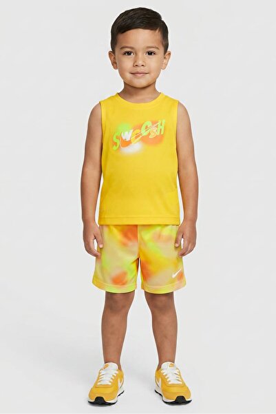Nike Toddlers Boy 2 Pieces Brand Logo Vest And Short Set, Multicolor