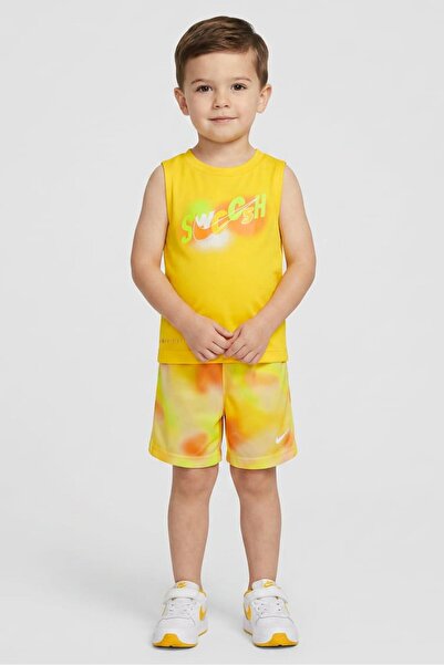 Nike Toddlers Boy 2 Pieces Brand Logo Sleeveless Tank Top And Shorts Set, Mul...