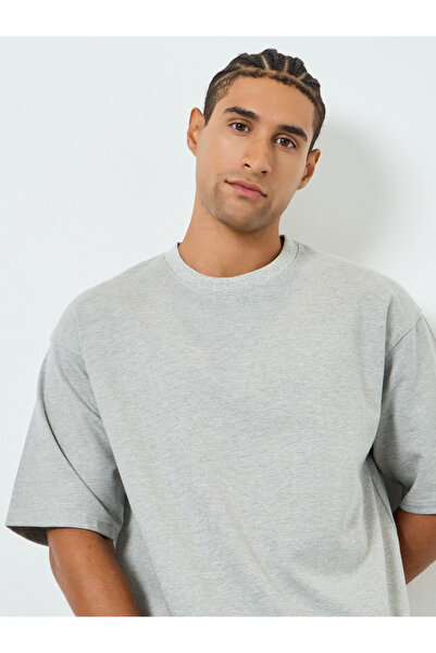 Styli Men Oversized Crew Neck Terry T-Shirt