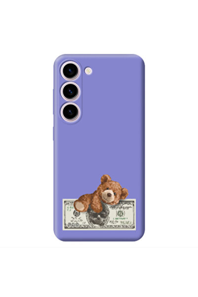 Other Samsung S23 Plus Money Style Purple Colored Silicone TPU Θήκη
