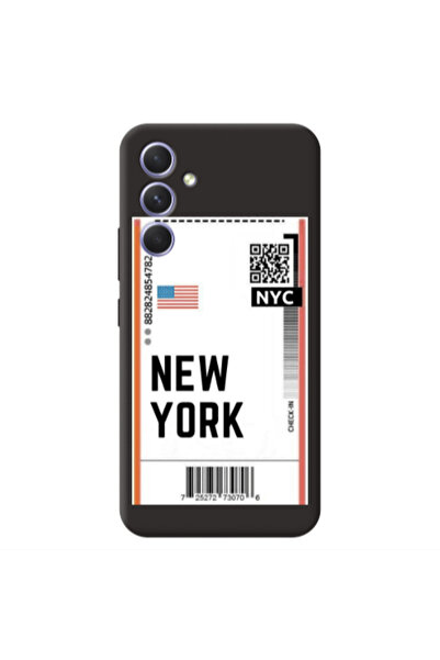 Other Samsung A55 New York NYC Black Colored Silicone TPU Θήκη