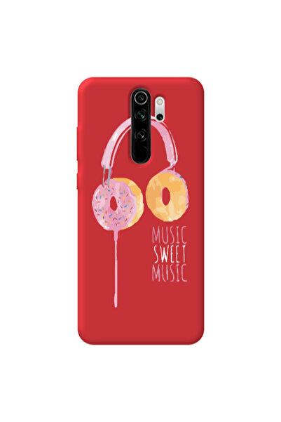 Other Xiaomi Redmi Note 8 Pro Donut earphone Red Colored Silicone TPU Θήκη