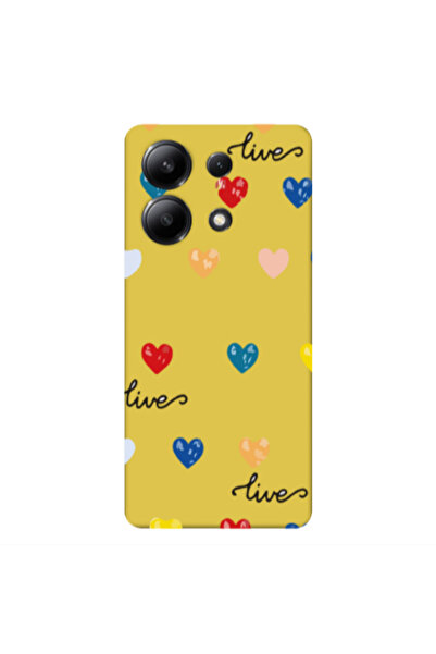Other Xiaomi Redmi Note 13 4G Heart Lives Yellow Colored Silicone TPU Θήκη