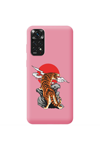 Other Xiaomi Redmi Note 11 4G Angry Gorilla Pink Colored Silicone TPU Θήκη