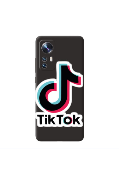 Other Xiaomi Mi 12 Pro Tik Tok Black Colored Silicone TPU Θήκη