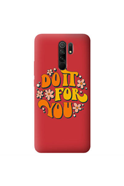 Other Xiaomi Redmi 9 Do it For You Red Colored Silicone TPU Θήκη