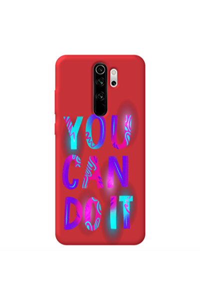 Other Xiaomi Redmi Note 8 Pro You Can Doit Red Colored Silicone TPU Θήκη