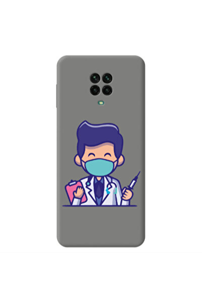 Other Xiaomi Redmi Note 9 Pro Specialist Doctor Grey Colored Silicone TPU Θήκη