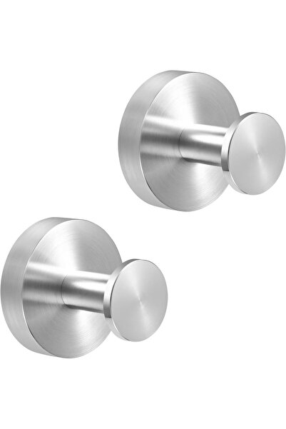 Arabest Hangers,2 Pcs Round Suction Cup Hooks,Stainless Steel,Drill-Free Wall...
