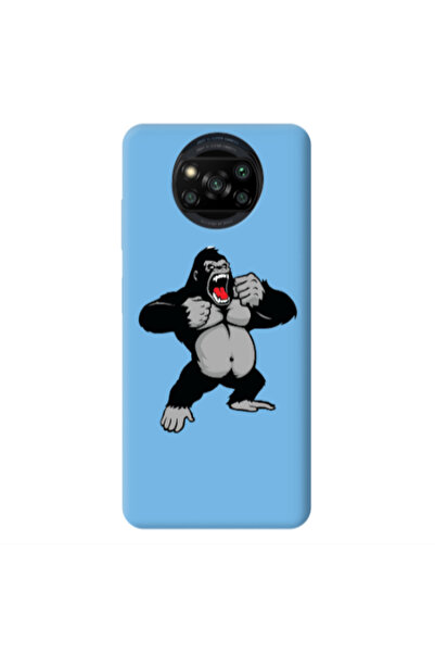 Other Xiaomi Poco X3 /X3 Pro Angry Gorilla2 Blue Colored Silicone TPU Θήκη