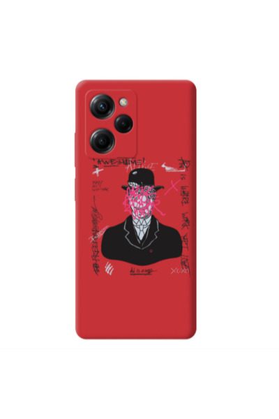 Other Xiaomi Poco X5 Pro Awes Red Colored Silicone TPU Θήκη