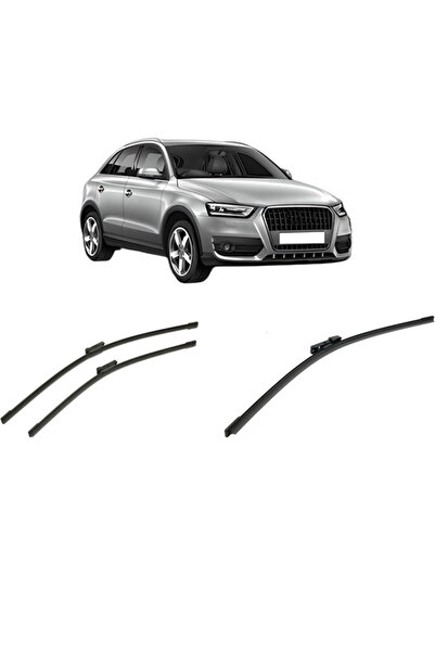 Bosch Set of 3 wipers AUDI Q3 (8UB, 8UG) from 2011-2018, for windshield and r...