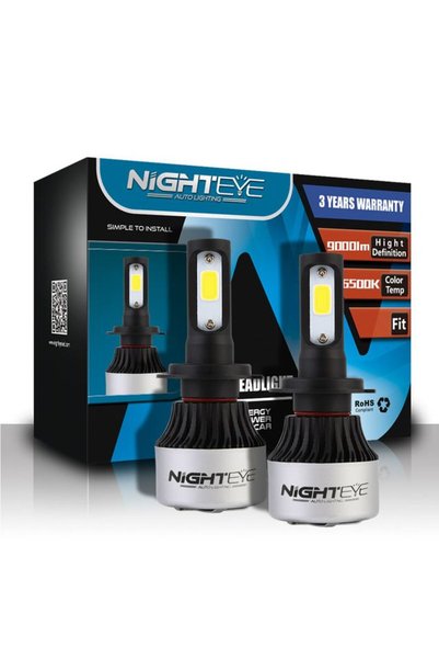NIGHTEYE λάμπες led 9000lm 6500k h7 a315-S2 72w 2τμχ