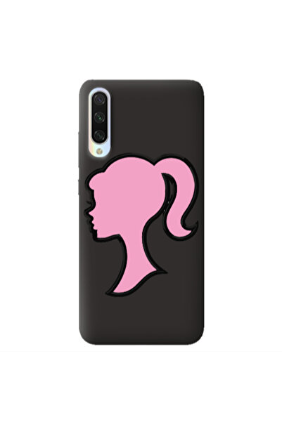 Other Xiaomi Mi 9 Lite Line girl Black Colored Silicone TPU Θήκη