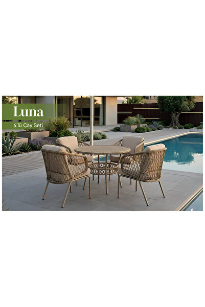 MY WORLD GARDEN LUNA BAHÇE BALKON 4'LÜ ÇAY SETİ