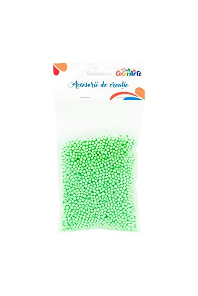 MC Micostore Accesorii creatie - polistiren - bile, verde deschis, 3-5mm, Col...