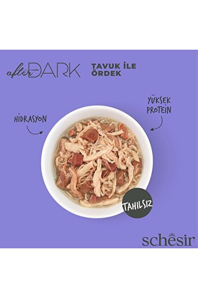 Genel Markalar After Dark Tavuk ile Ördek Et Suyunda Yetişkin Kedi Konservesi 80g CSS65045