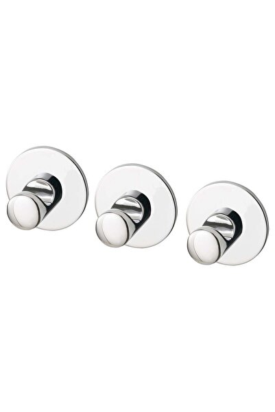 IKEA Skoghall Wall Hanger Chrome Plated 3 Pieces