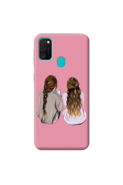 Other Samsung M21 Friends Pink Colored Silicone TPU Θήκη