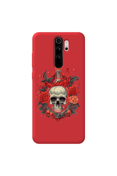 Other Xiaomi Redmi Note 8 Pro Flower head Red Colored Silicone TPU Θήκη