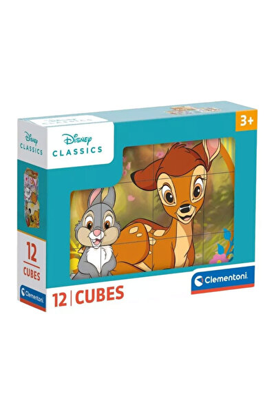 CLEMENTONI Puzzle Clementoni, Disney Classics, 12 cuburi