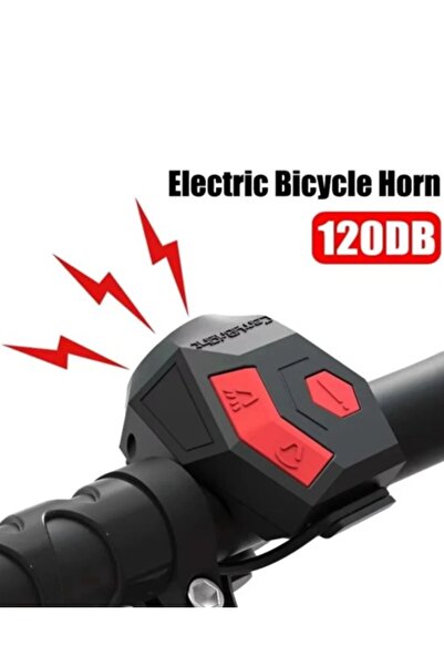 120 dB USB Şarjlı Elektrikli Bisiklet Kornası ve Anti Hırsızlık Alarm Zili Scooter Uyumlu