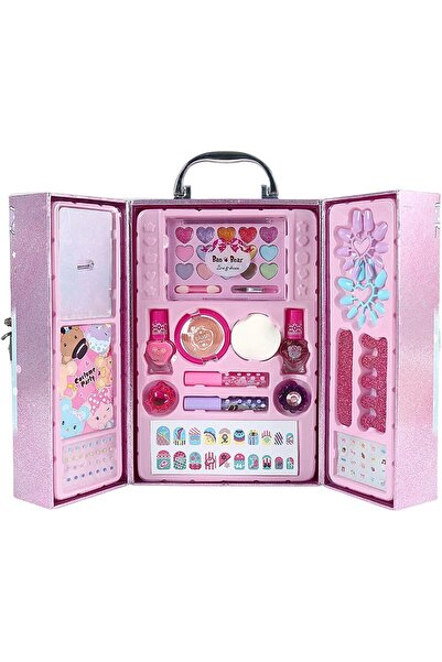 Arabest Kids Makeup Set,Girls Princess Pretend Play Toy,Pink,30x18cm,Educatio...