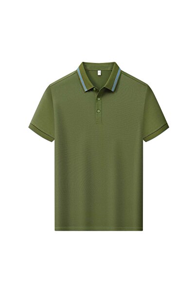 New Performance Arw98366 Seri̇ntutan--High Quality Buttoned Men's Polo Collar...