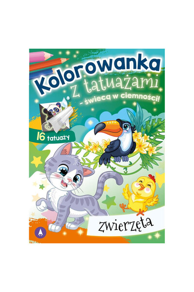 OEM Skrzat Carte de colorat cu tatuaje Animale tatuaje fosforescente