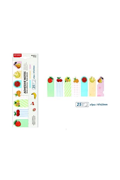 idei Index Autoadeziv PET Cu Imprimate Fructe 7 Modele x 25 File, Separator P...