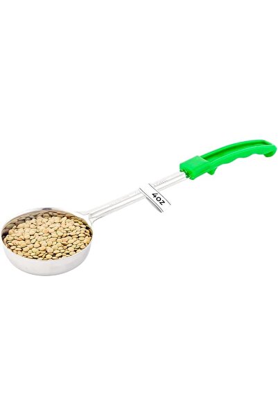 The Bros Met Lux 4 Ounce Portion Ladle, 1 With Green Handle Portion Serving S...