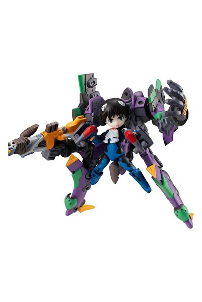 OEM Figurina Aktiune Shinji Ikari & EVA-01, 15 cm, design deformat, multicolo...