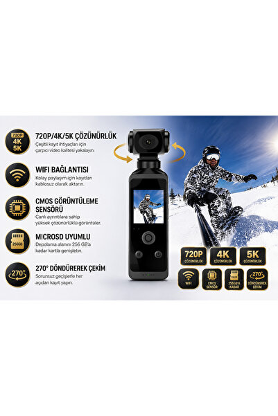 Wevolt YENİ PREMİUM MB-25 WİFİ ŞARJLI AKSİYON KAMERASI