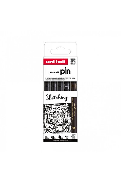 MC Micostore Set 5x Liner UNI PIN-200 ASP017, pe baza de apa, varf 0.4-1.2mm ...