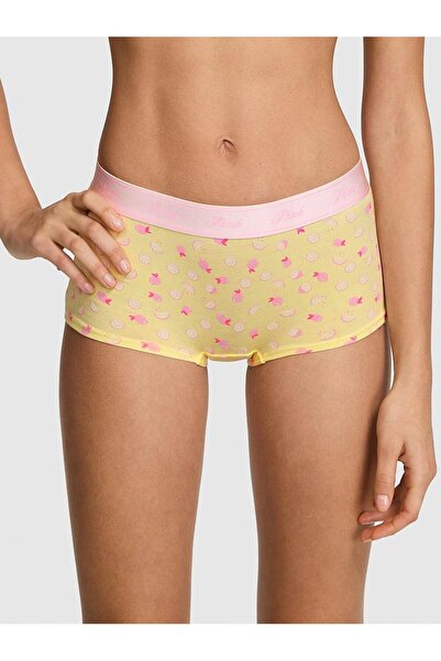 PINK Logolu Pamuklu Boyshort Külot
