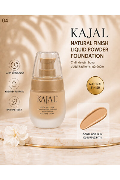 KAJAL Skin Velour Natural Finish Liquid Powder Foundation