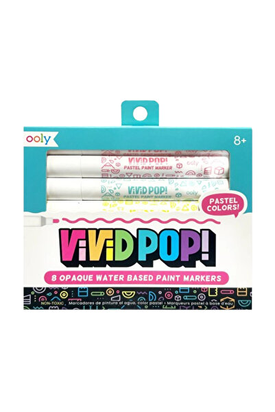 Ooly Carioci cu vopsea Vivid Pop! - set de 8, pastel -