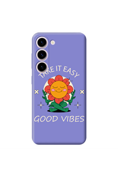 Other Samsung S23 Plus Take It Easy Purple Colored Silicone TPU Θήκη