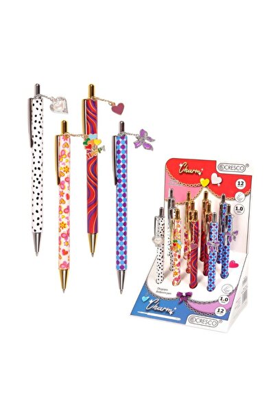 MC Micostore Химикалка Cresco Charm 751000, с механизъм, с метален висулка, р...